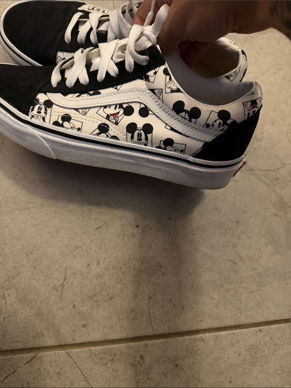 Vans Black & White Mickey Mouse Old Skool Sneakers - Picture 6 of 6